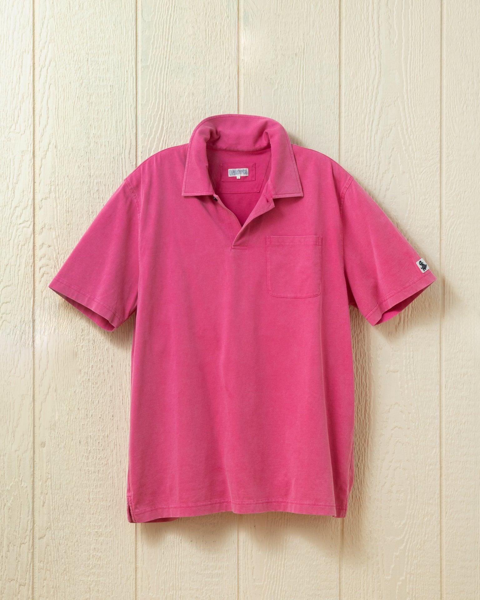 Salt Washed Polo in Faded Red Product Image