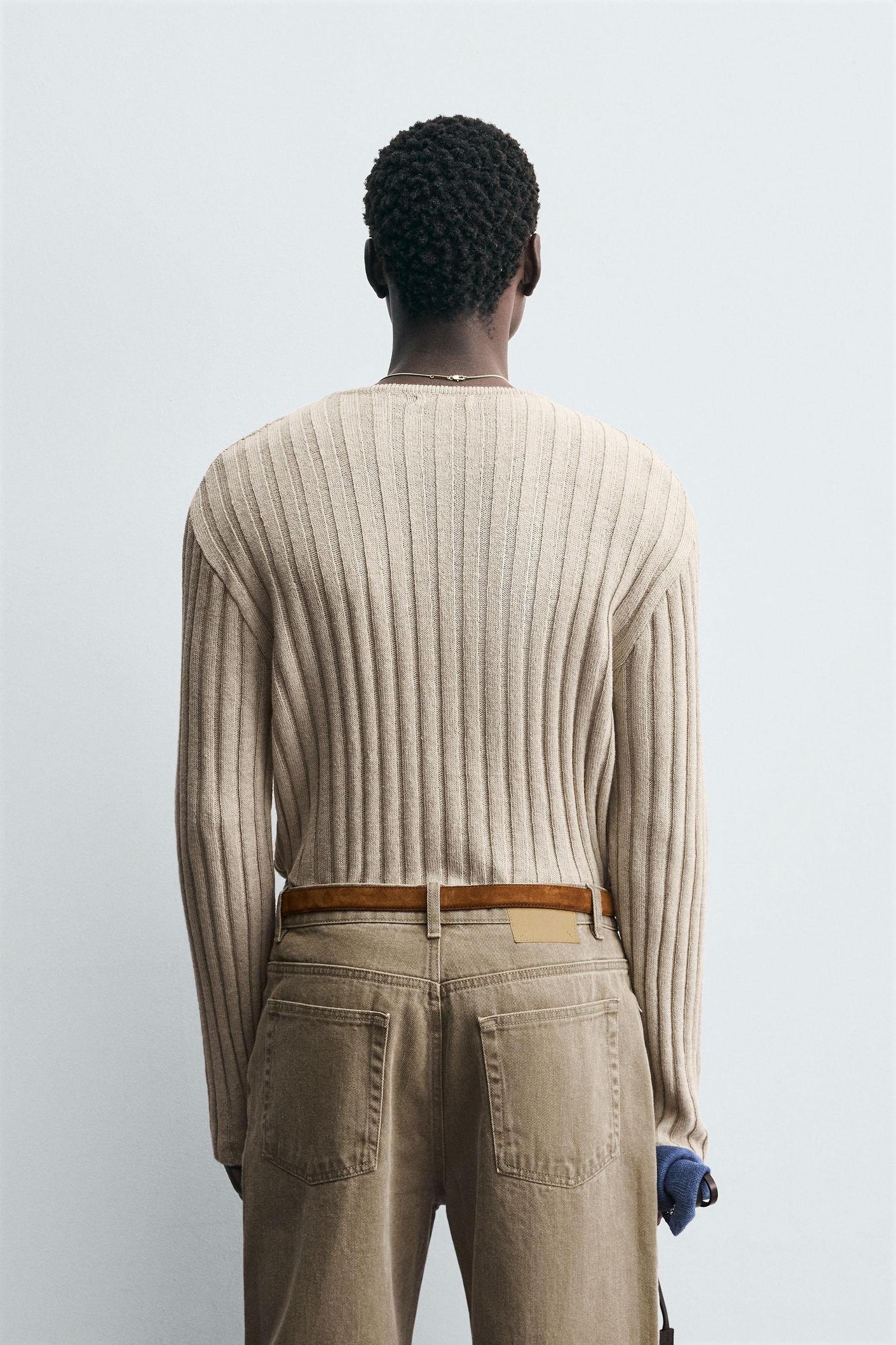 LIGHTWEIGHT RIBBED SWEATER Product Image