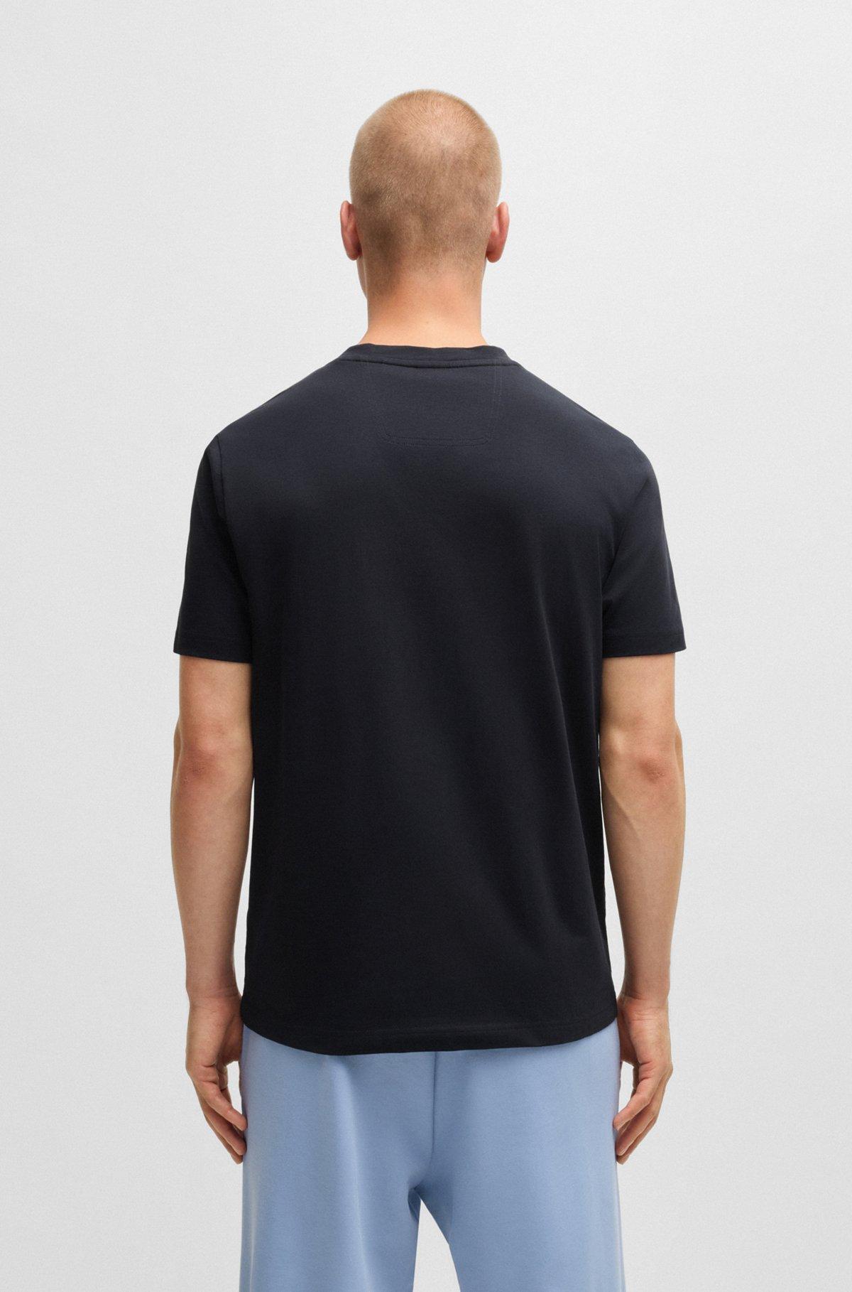 Cotton-jersey T-shirt with large logo Product Image