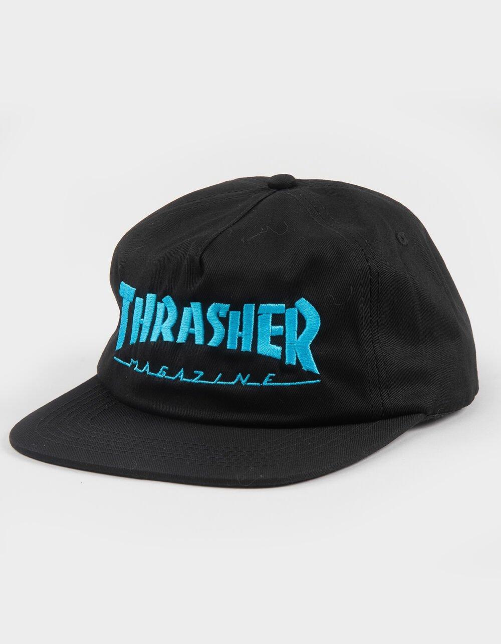 THRASHER Mag Logo Snapback Hat - BLACK COMBO Product Image