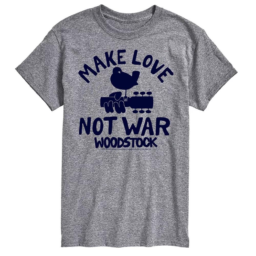 Men's Woodstock Make Love Not War Graphic Tee,  Product Image