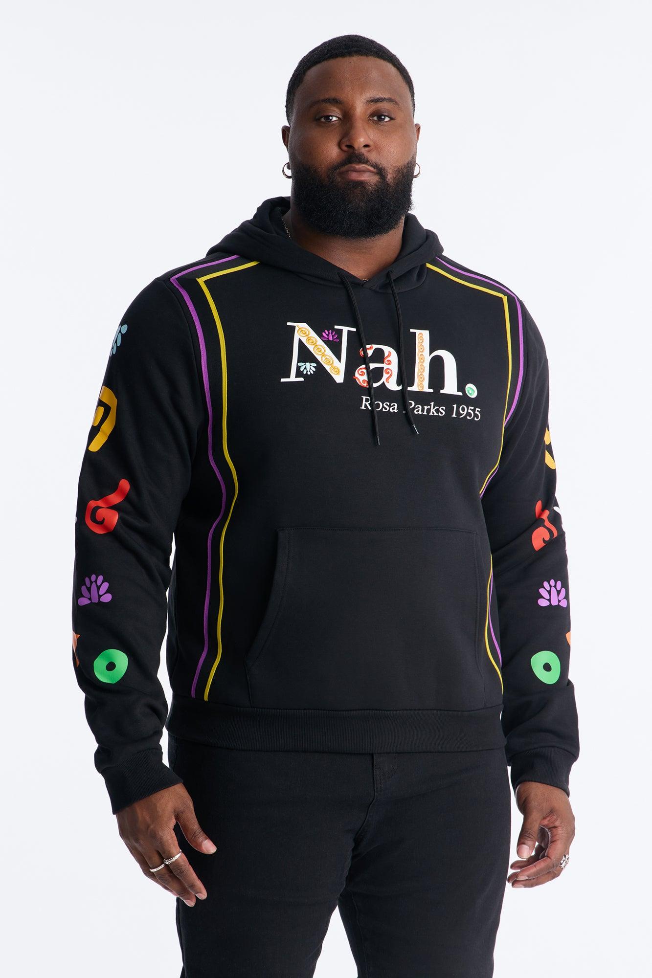 Rosa Parks Nah Embroidered Hoodie - Black Product Image