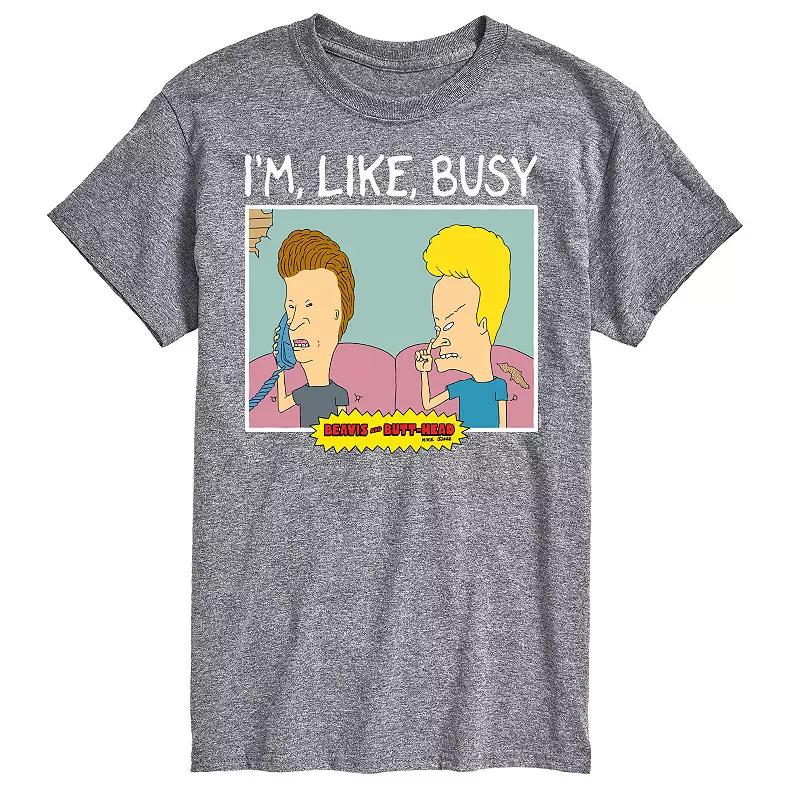 Big & Tall Beavis & Butthead I'm Like Busy Tee, Men's,  Product Image