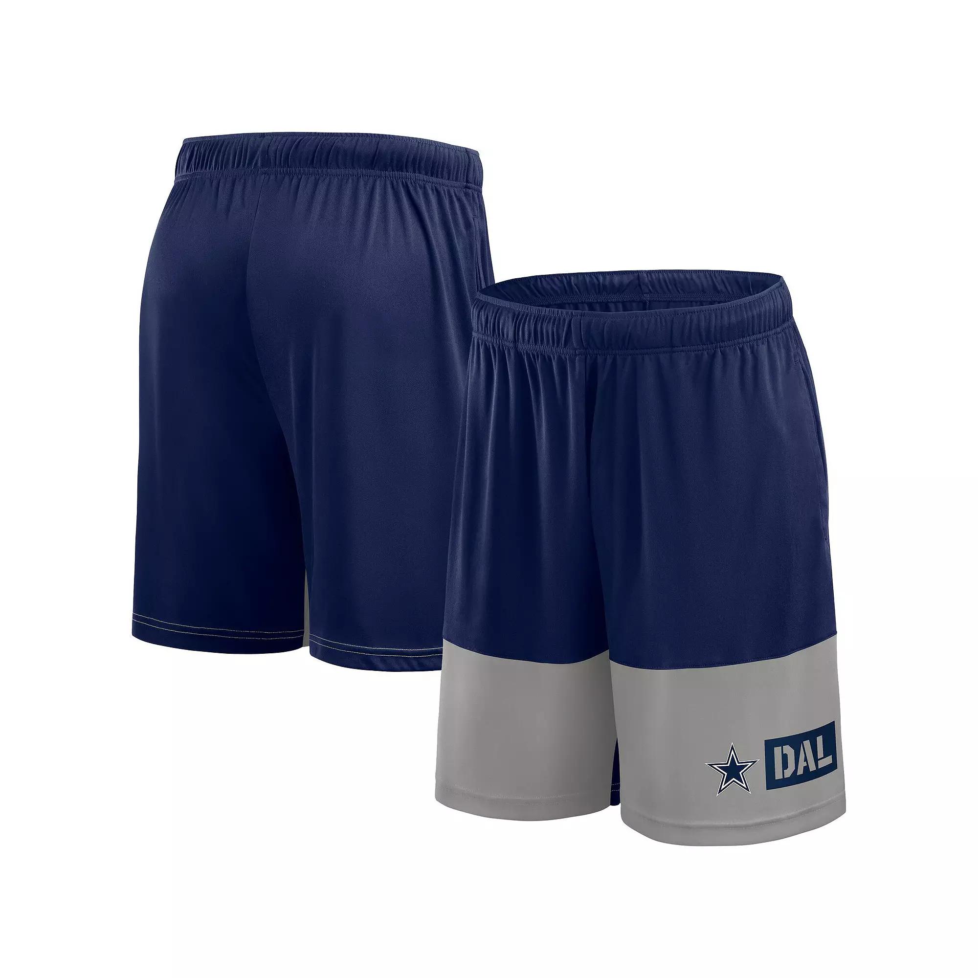 Men's Fanatics Navy/Silver Dallas Cowboys Big & Tall Best of the Best Performance Shorts,  Product Image