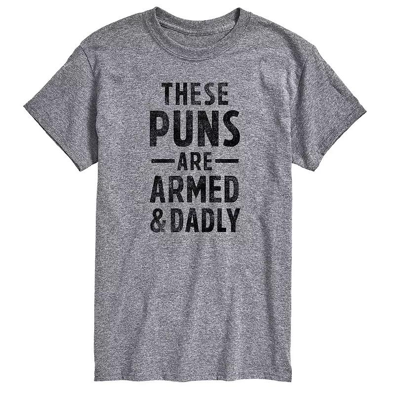 Big & Tall These Puns Are Armed And Dadly Graphic Tee, Men's,  Product Image