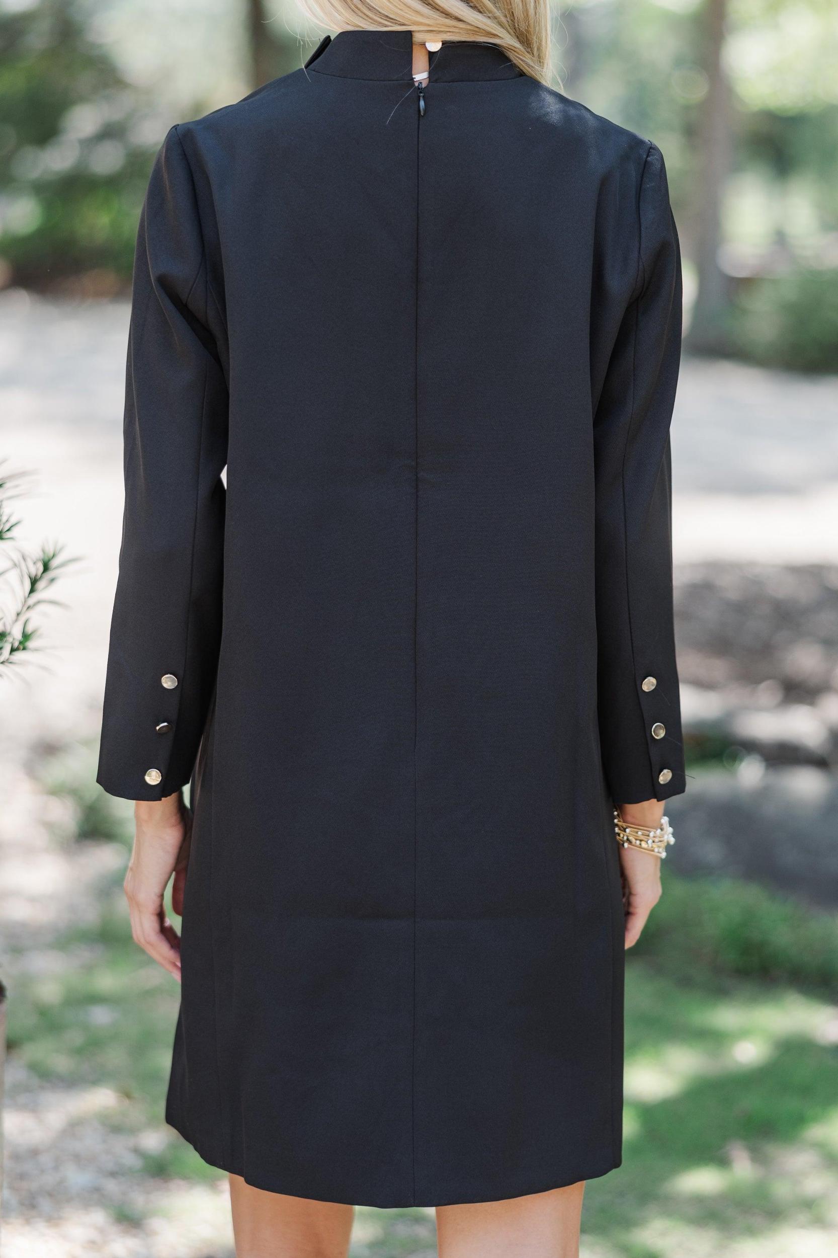 It Goes On Black Shift Dress Female Product Image