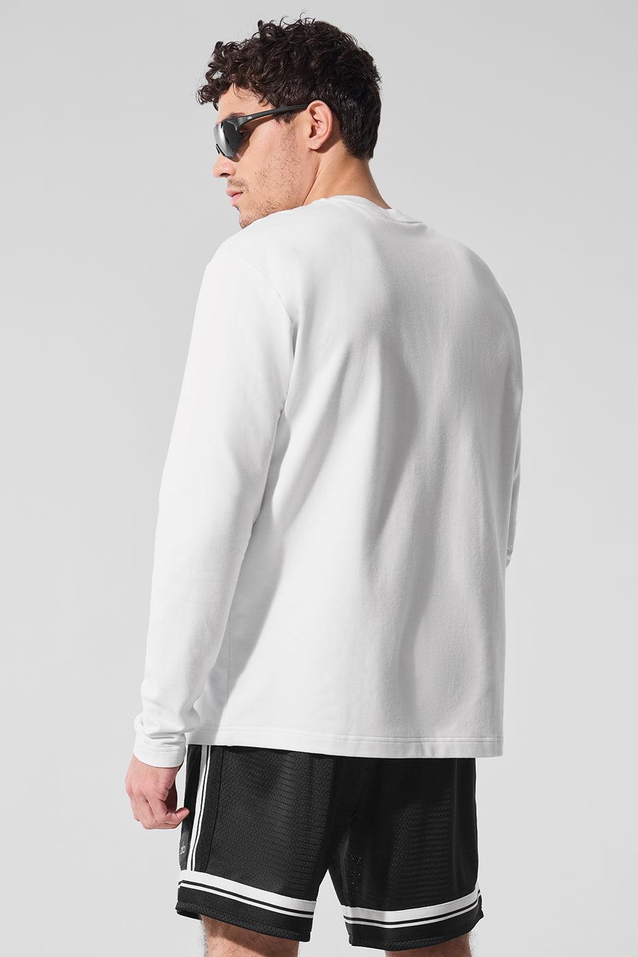 Double Take Long Sleeve Crew - White Male Product Image