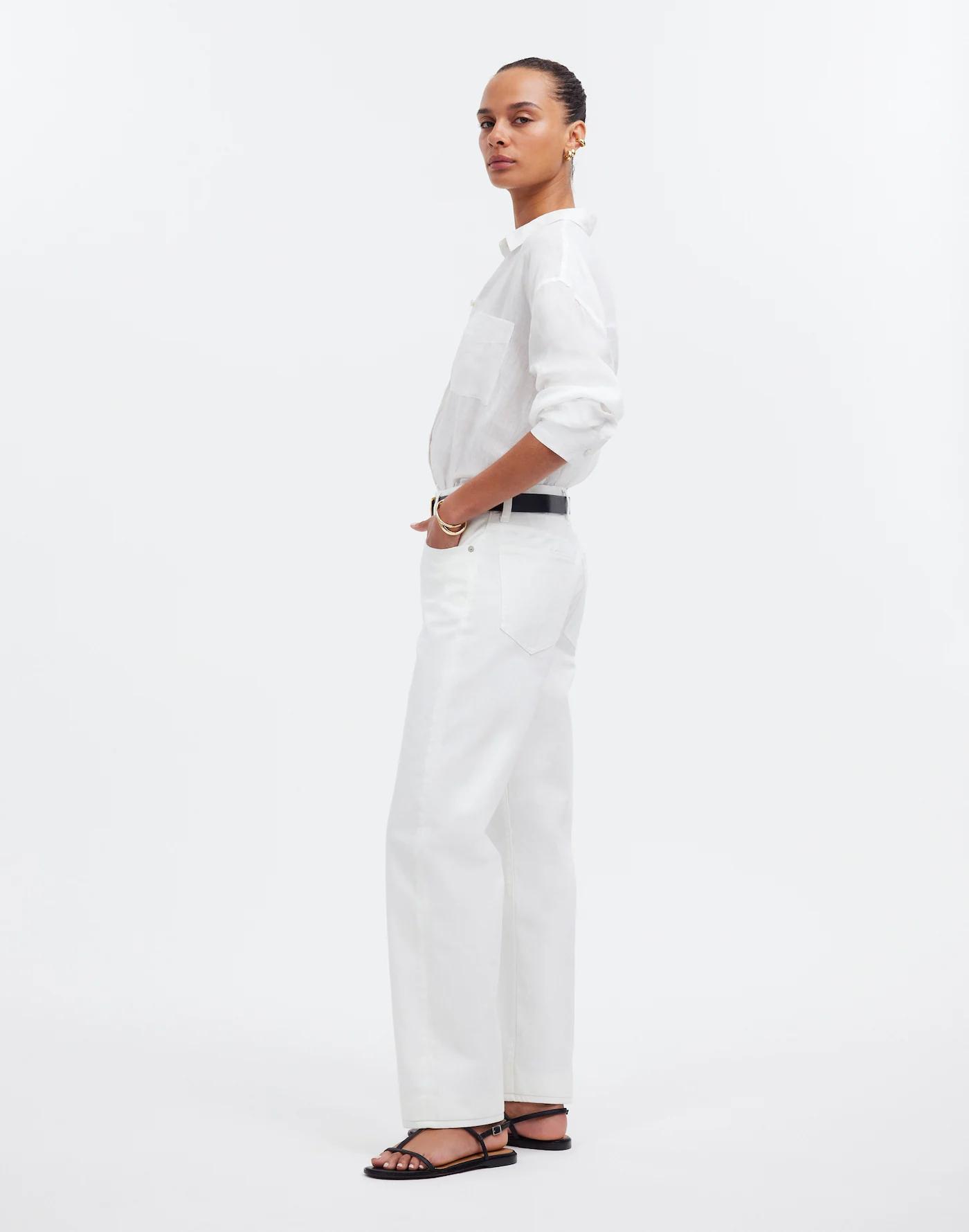 Low-Slung Straight Jeans Product Image