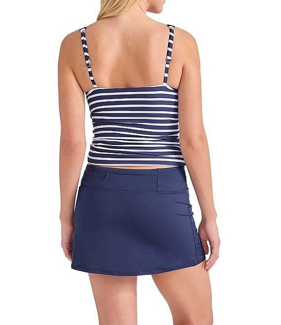 Tommy Bahama Pearl Solid Texture Pique Skirted Swim Bottom Product Image