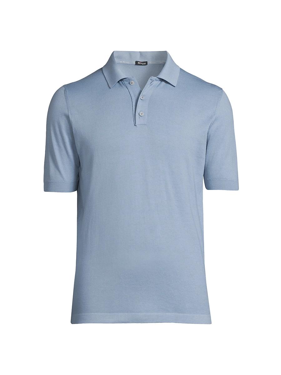 Mens Basic Cotton Polo Shirt Product Image