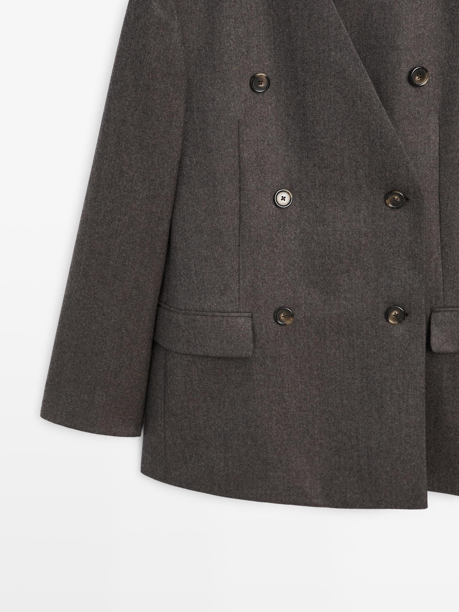 100% wool melange suit blazer Product Image