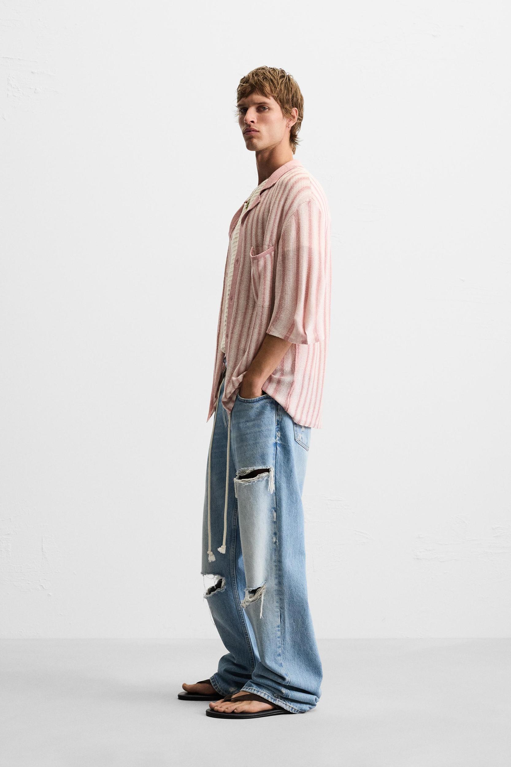 JACQUARD KNIT SHIRT Product Image