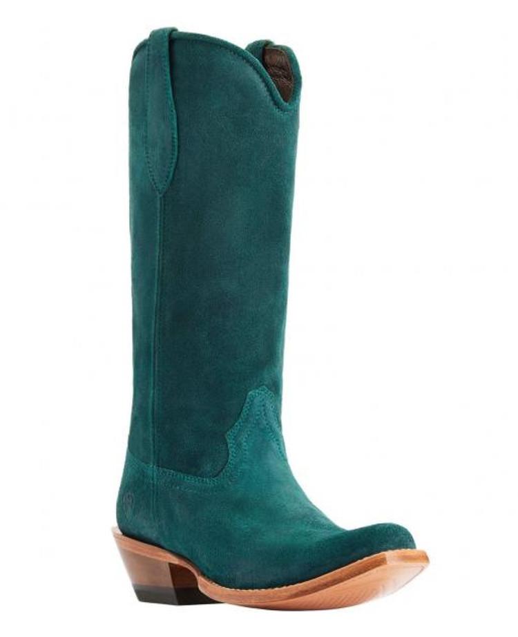 SALE Ariat® Ladies' Deep Teal Roughout Memphis Boots Product Image