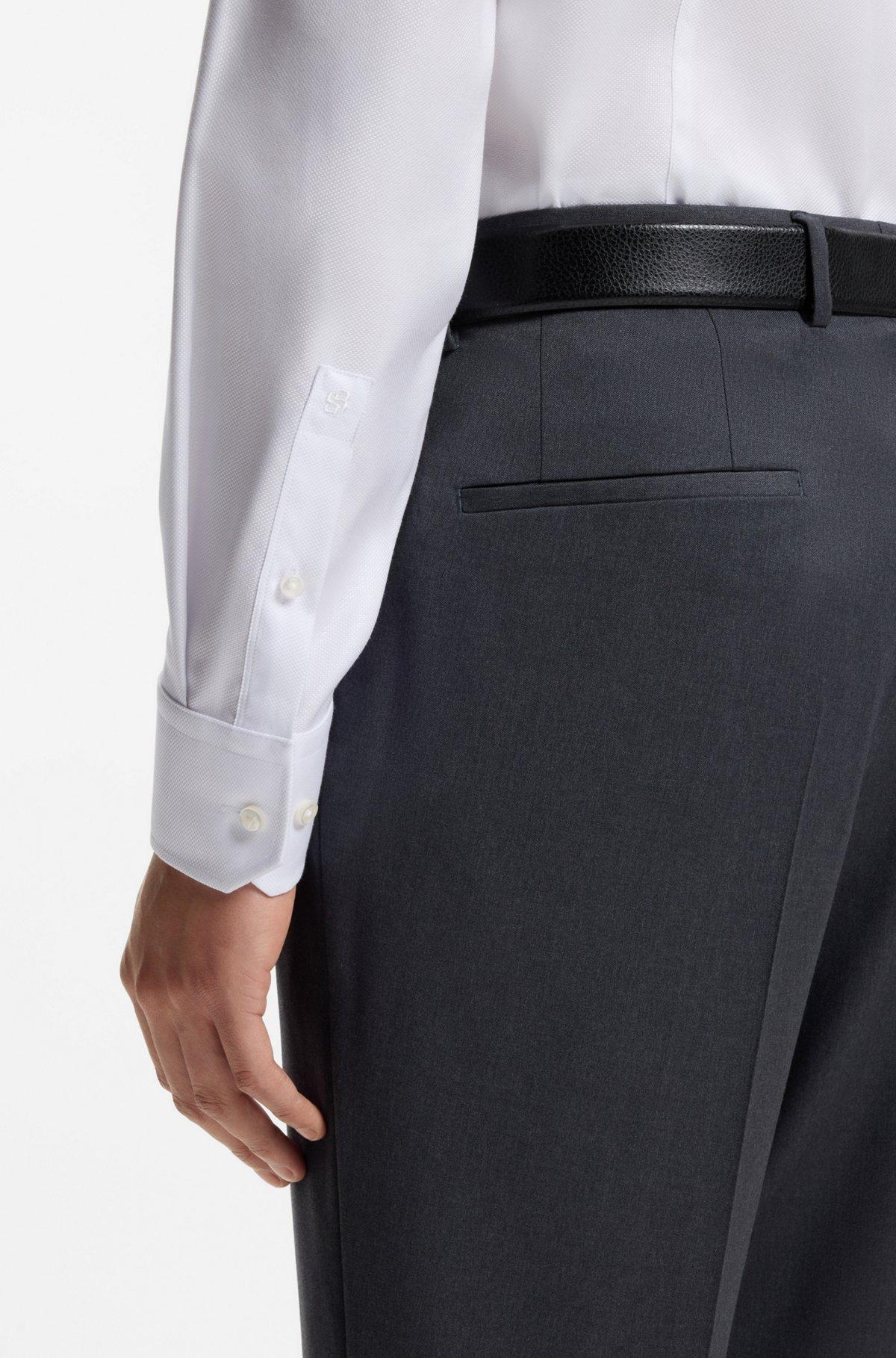 Wrinkle-resistant slim-fit shirt in a cotton blend Product Image