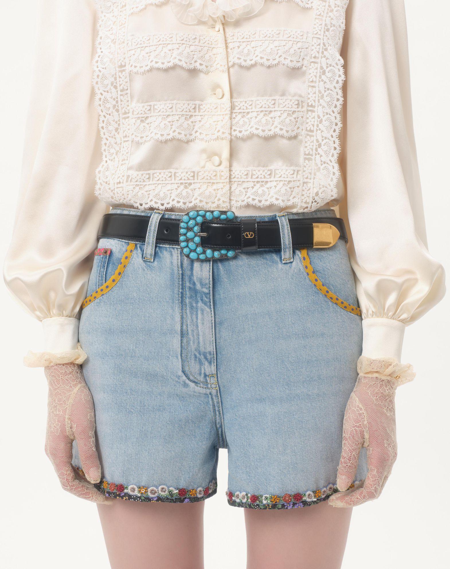 Vlogo Signature Brushed Calfskin Belt 30 Mm Product Image