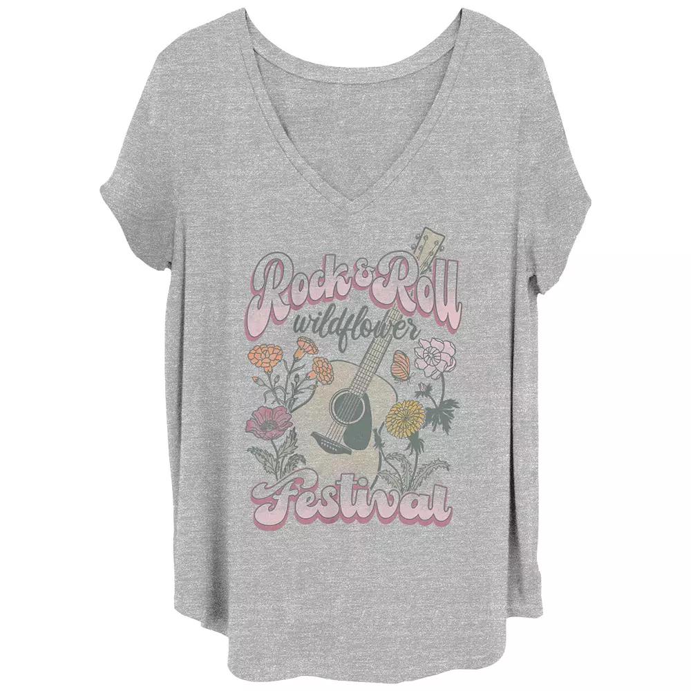 Juniors' Plus Size Miami Beach Club Graphic Tee, Girl's, Size: 2XL, Grey Gray Product Image