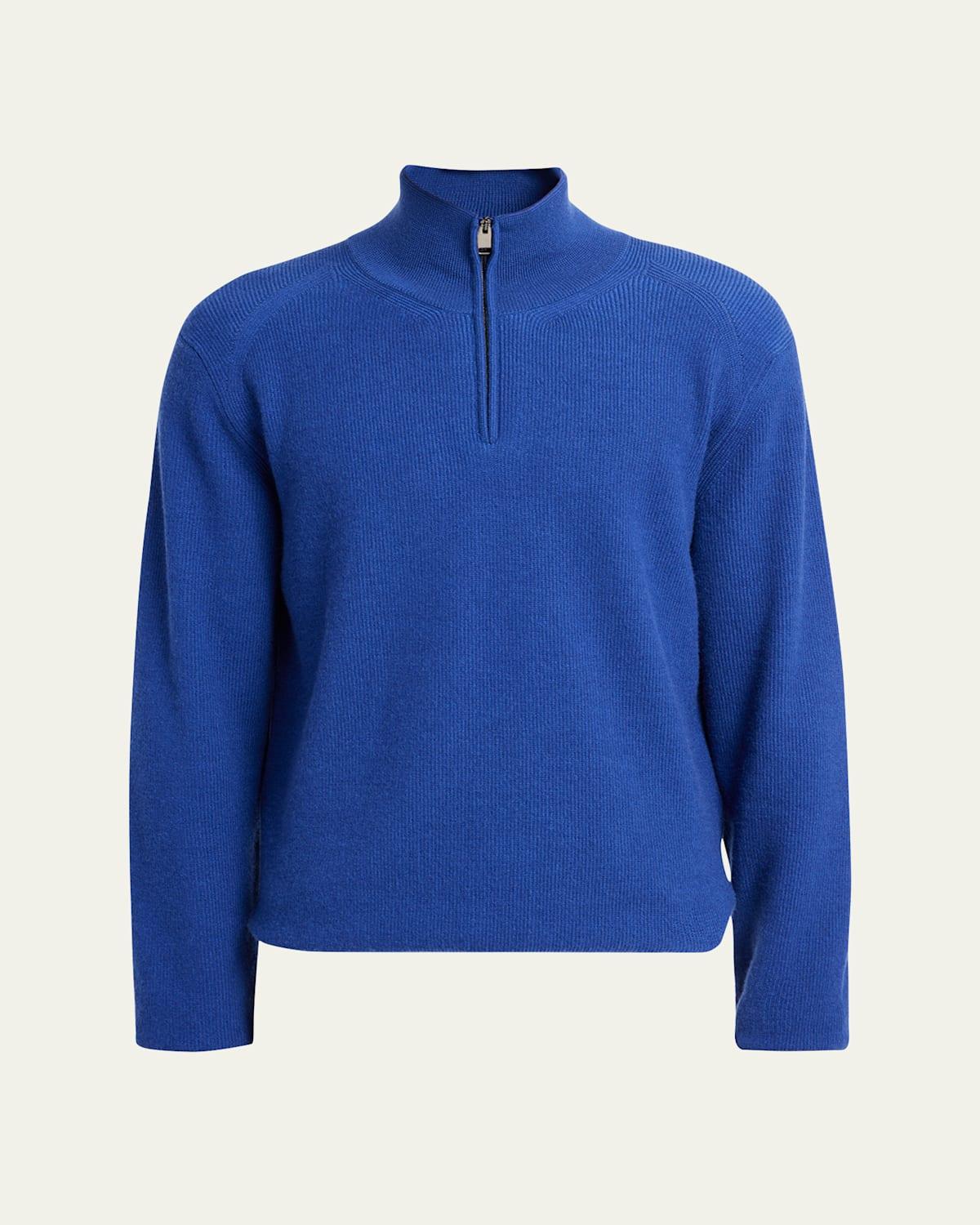 Mens Cashmere Quarter-Zip Sweater Product Image
