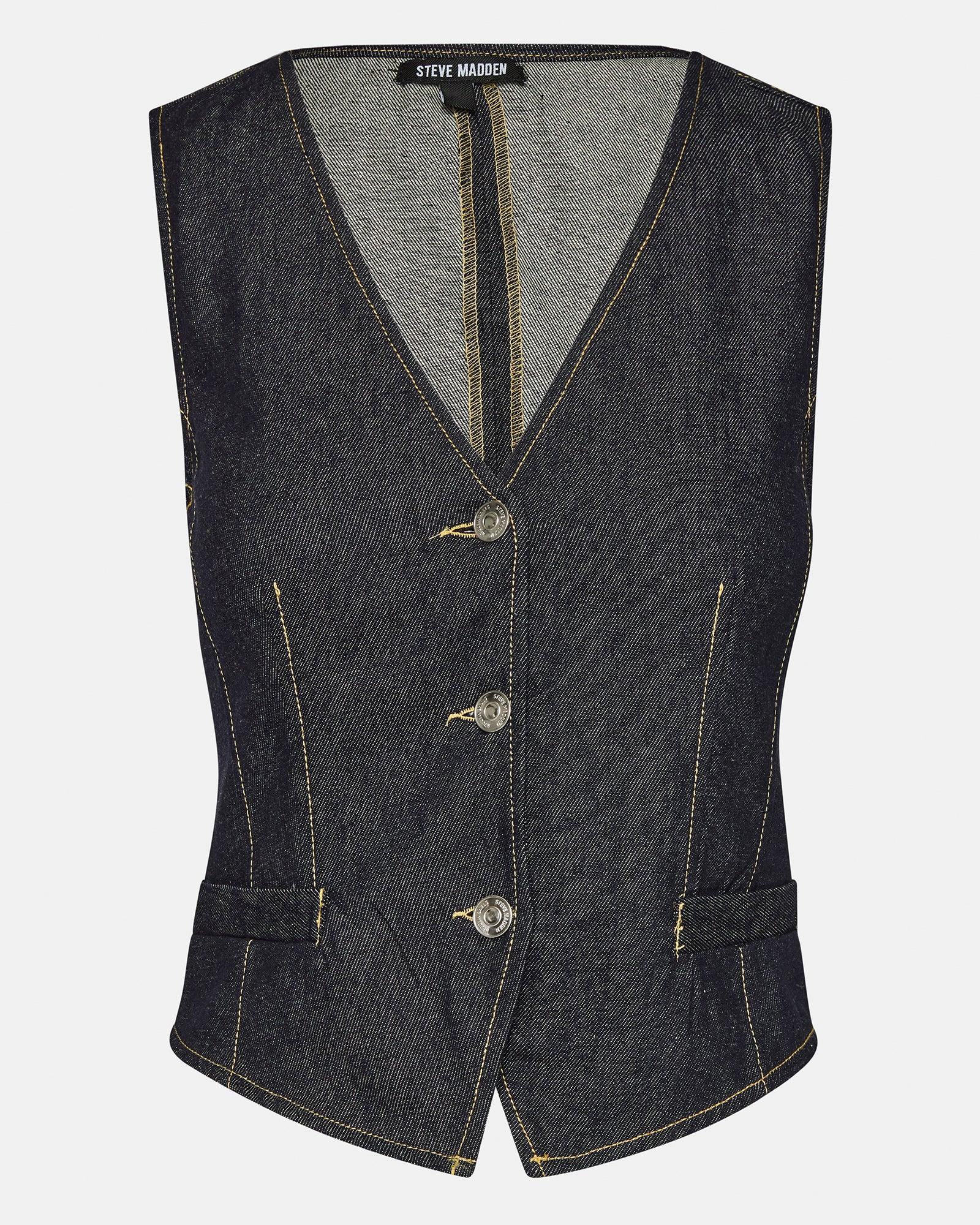 SELENE DENIM VEST Female Product Image