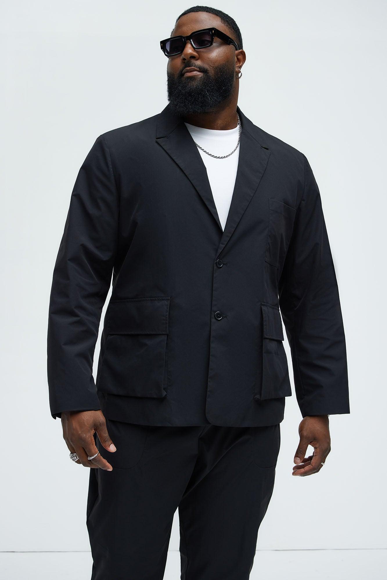 Ansel Tech Blazer - Black Product Image