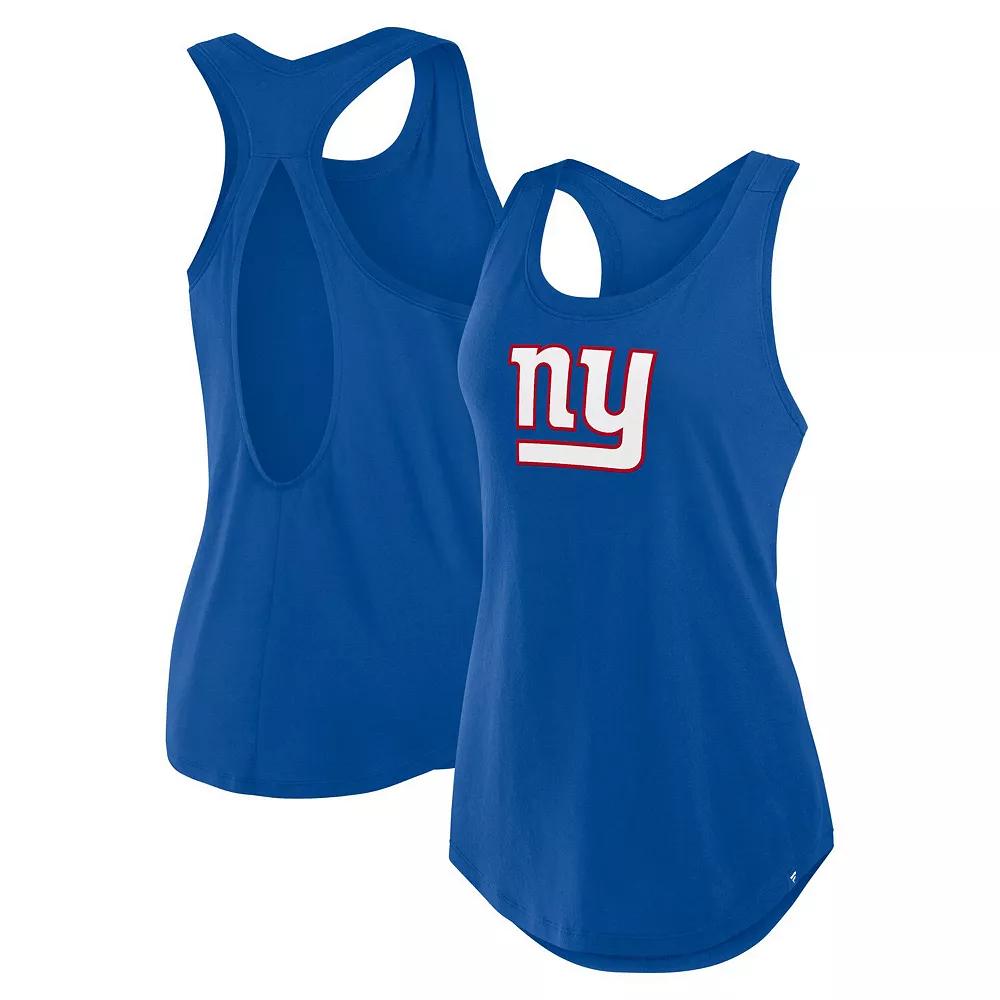 Women's Fanatics Royal New York Giants Iron Fan Tank Top,  Product Image
