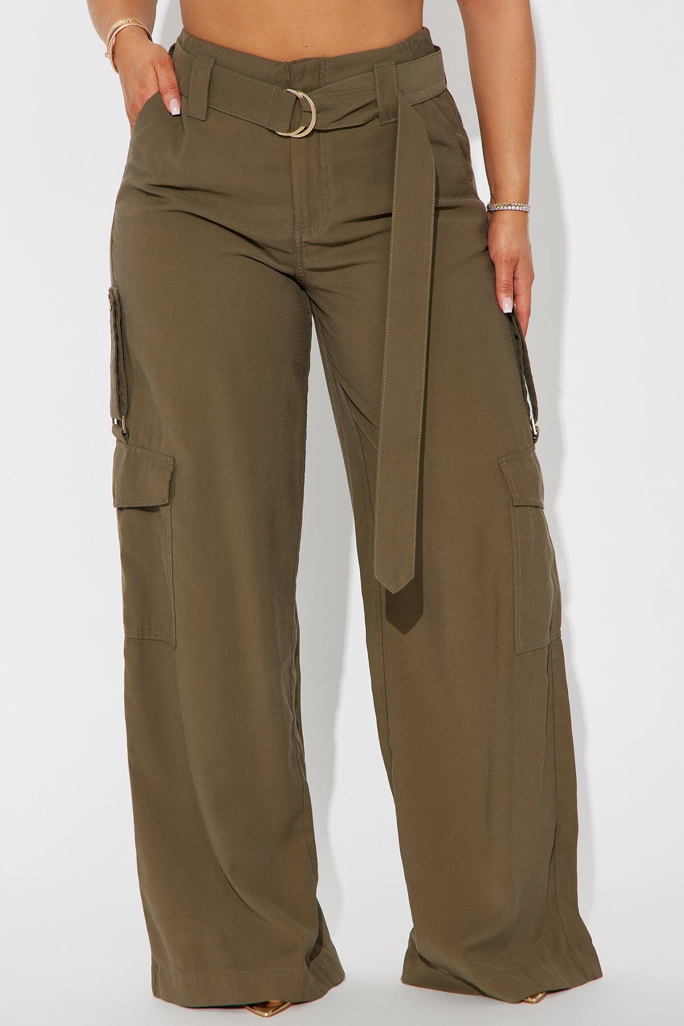 Make You Stay Wide Leg Pant - Olive Product Image