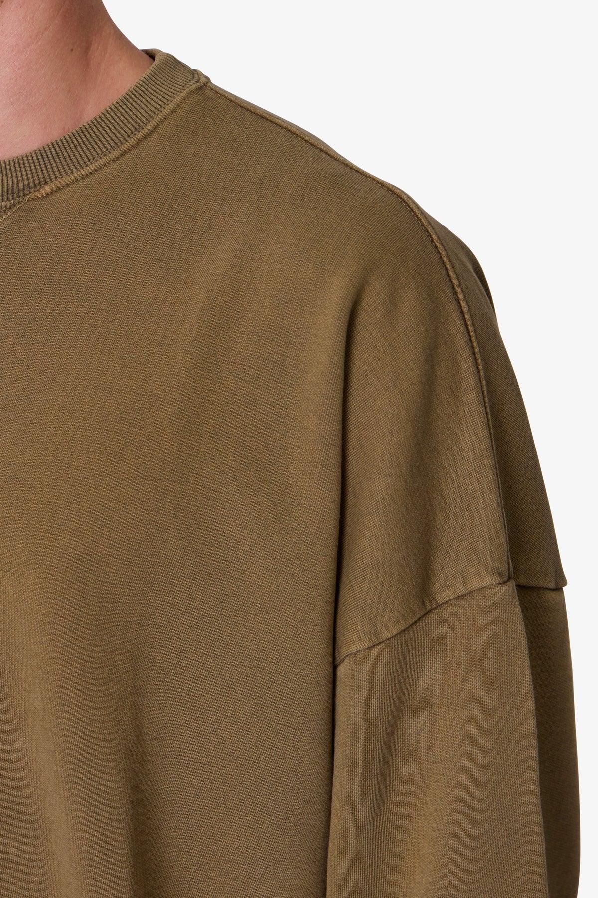 Cropped Crewneck - Washed Earth Product Image