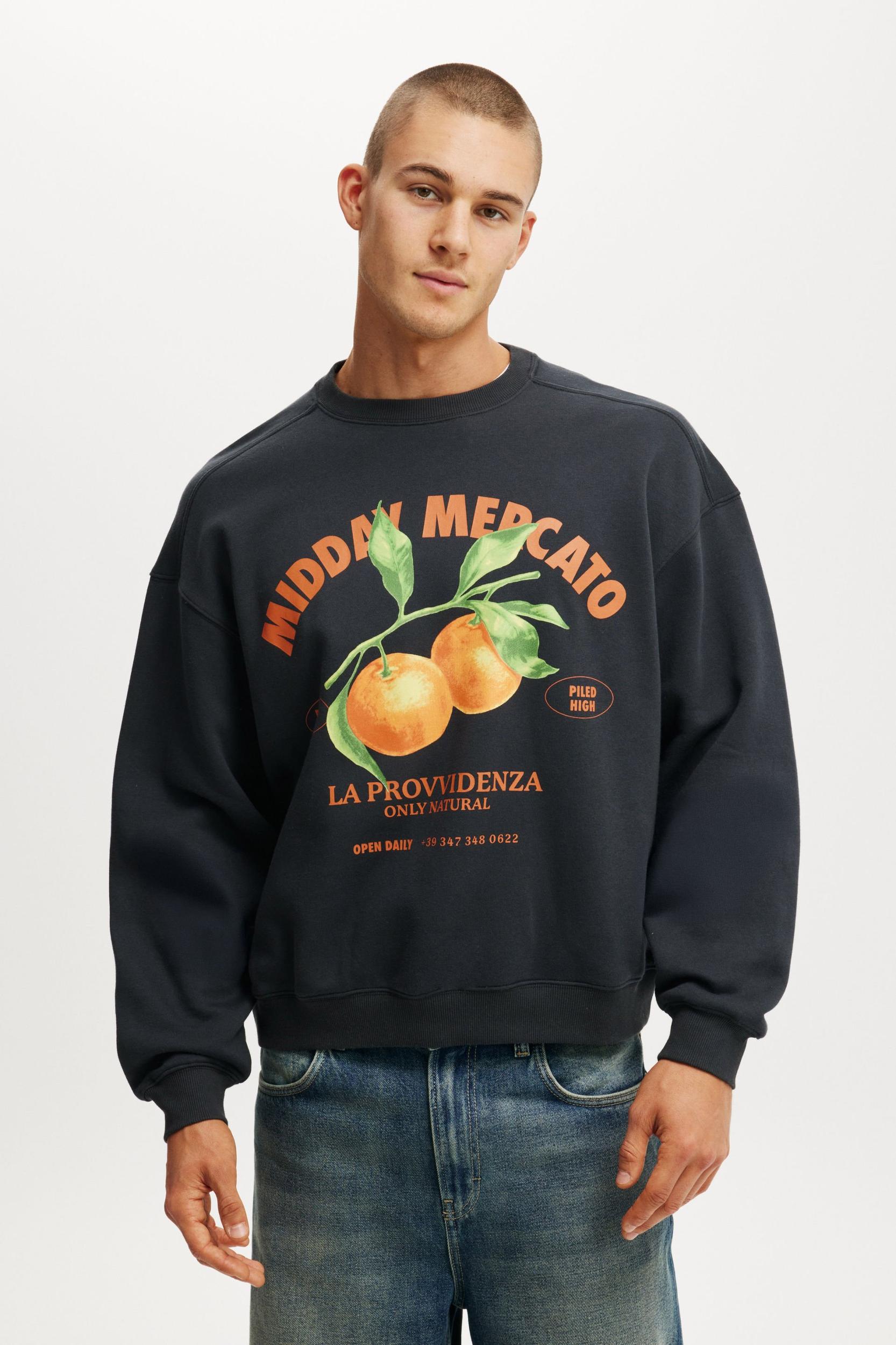 Cotton On Men - Box Fit Graphic Crew Sweater Product Image