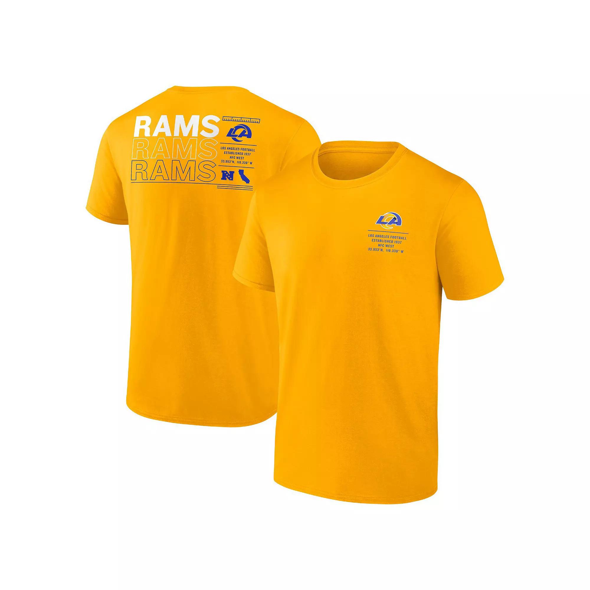 Men's Fanatics Gold Los Angeles Rams Repeat Stats T-Shirt,  Product Image
