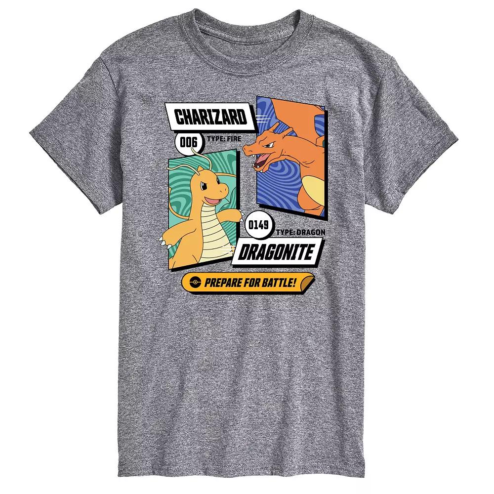 Men's Pokemon Dragonite and Charizard Graphic Tee,  Product Image