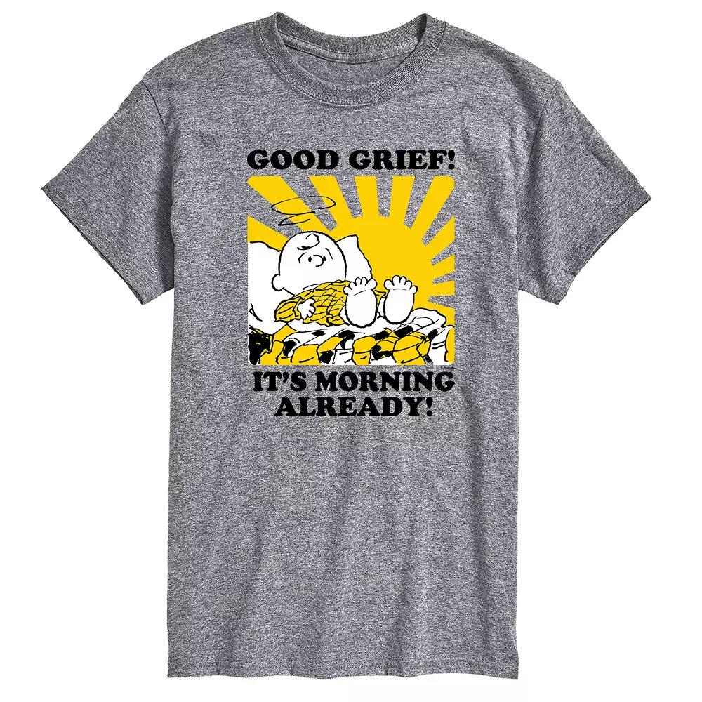 Men's Peanuts Its Morning Already Graphic Tee,  Product Image