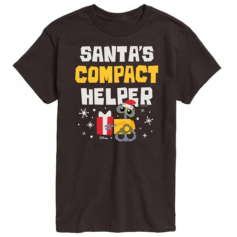 Disney / Pixar's WALL-E Men's Santa's Compact Helper Graphic Tee,  Product Image