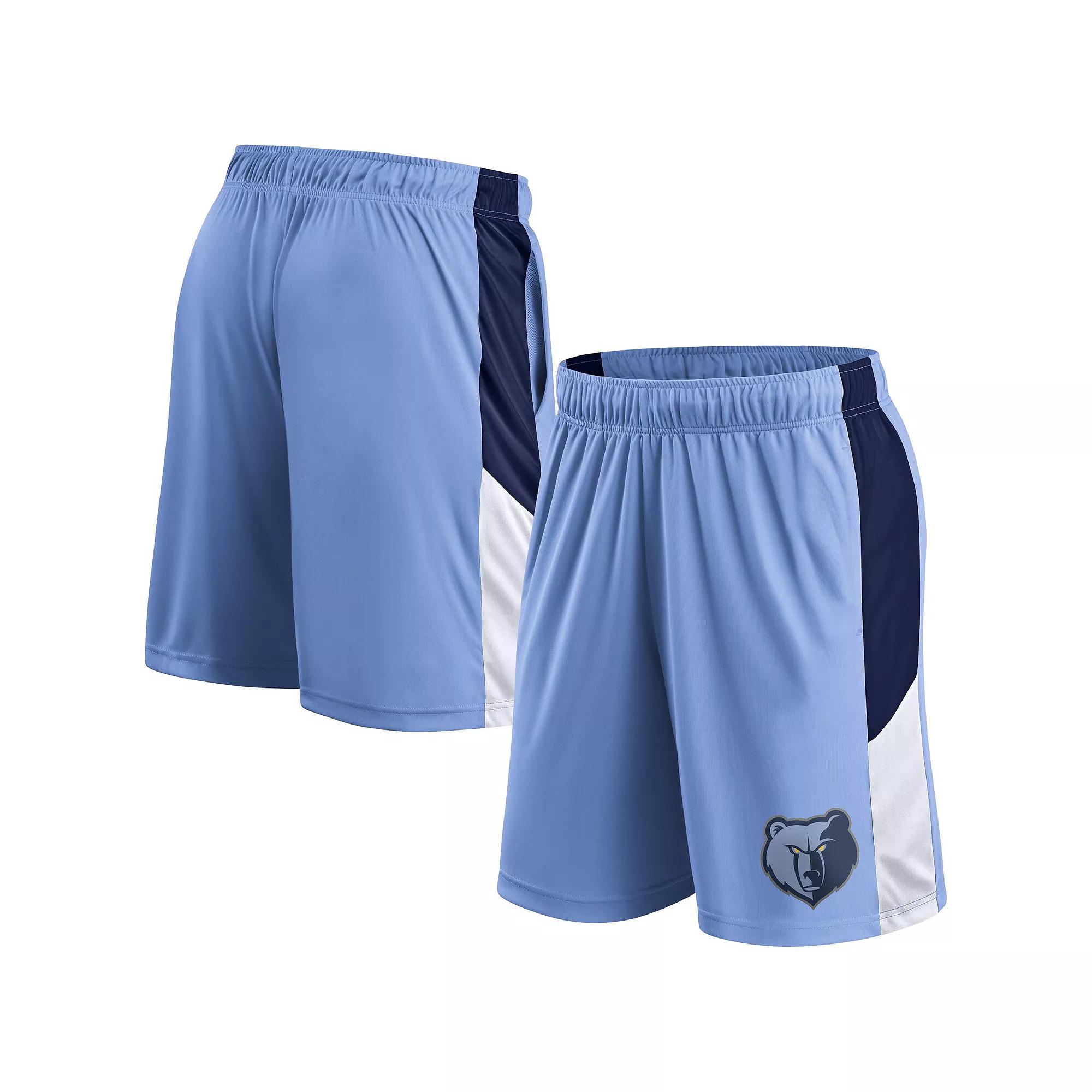 Men's Fanatics Light Blue Memphis Grizzlies Practice Performance Shorts,  Product Image