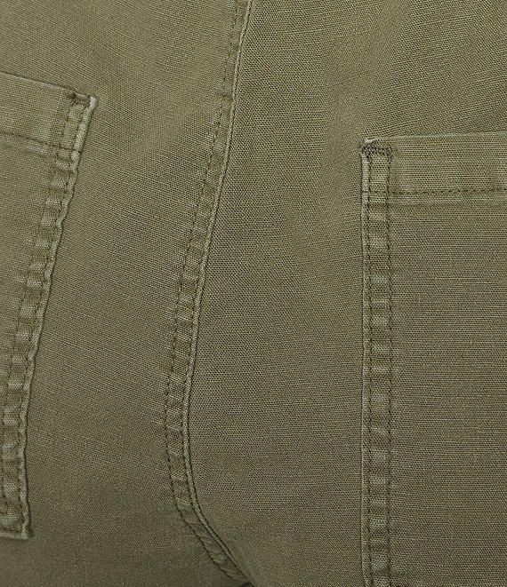 Nurture Stretch Linen Blend Cuffed Straight Leg Crop Pants Product Image