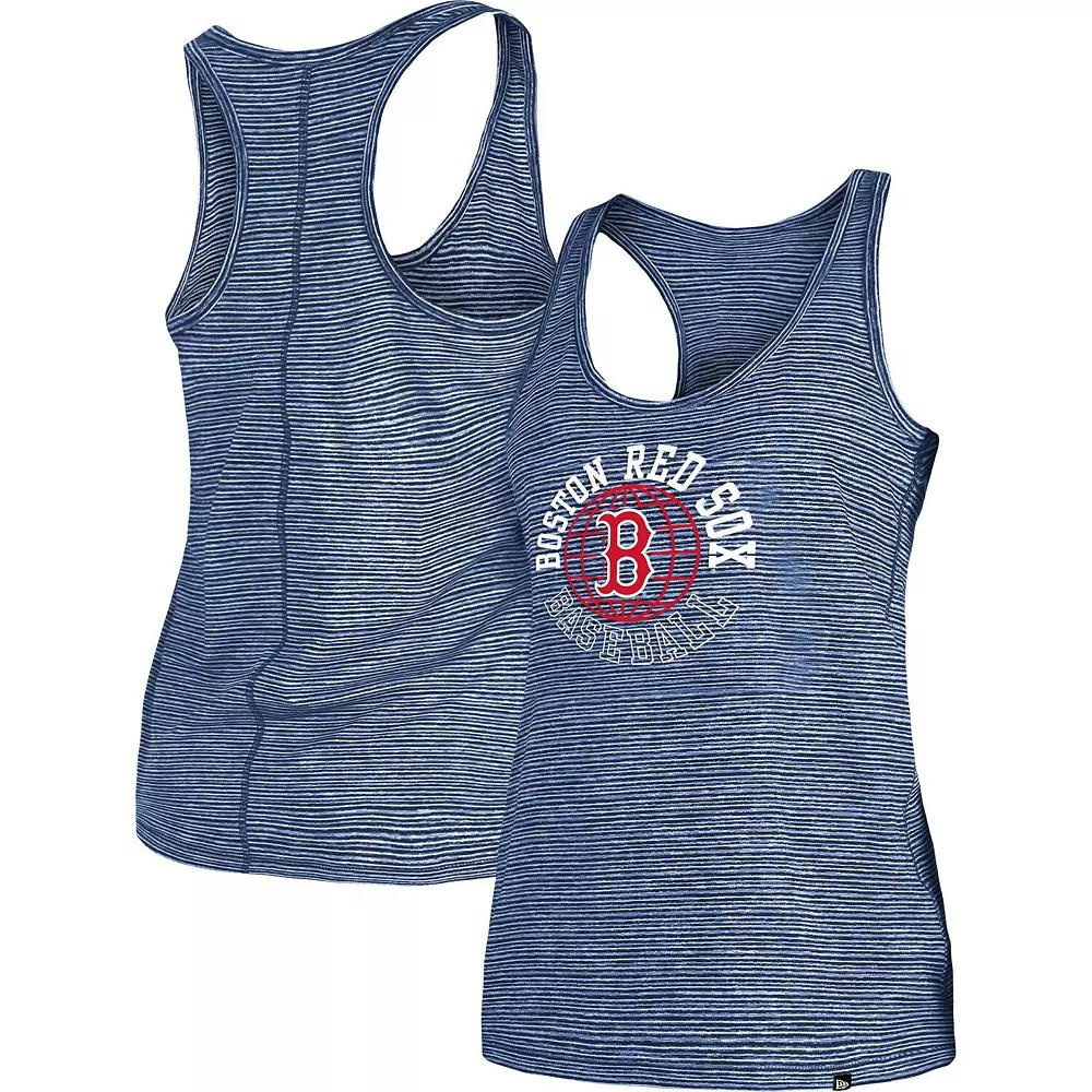 Women's New Era Navy Boston Red Sox Active Racerback Tank Top, Size: Medium, Blue Product Image