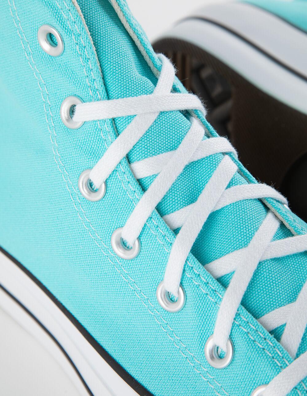 CONVERSE Chuck Taylor All Star Lift Platform Womens High Top Shoes - BLUE Product Image