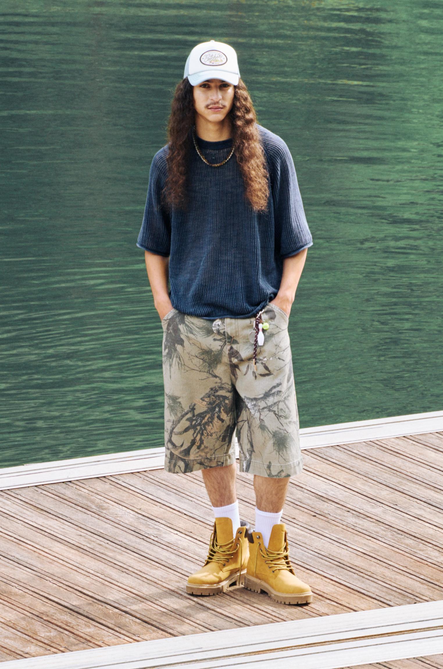 Short sleeve knit T-shirt Product Image