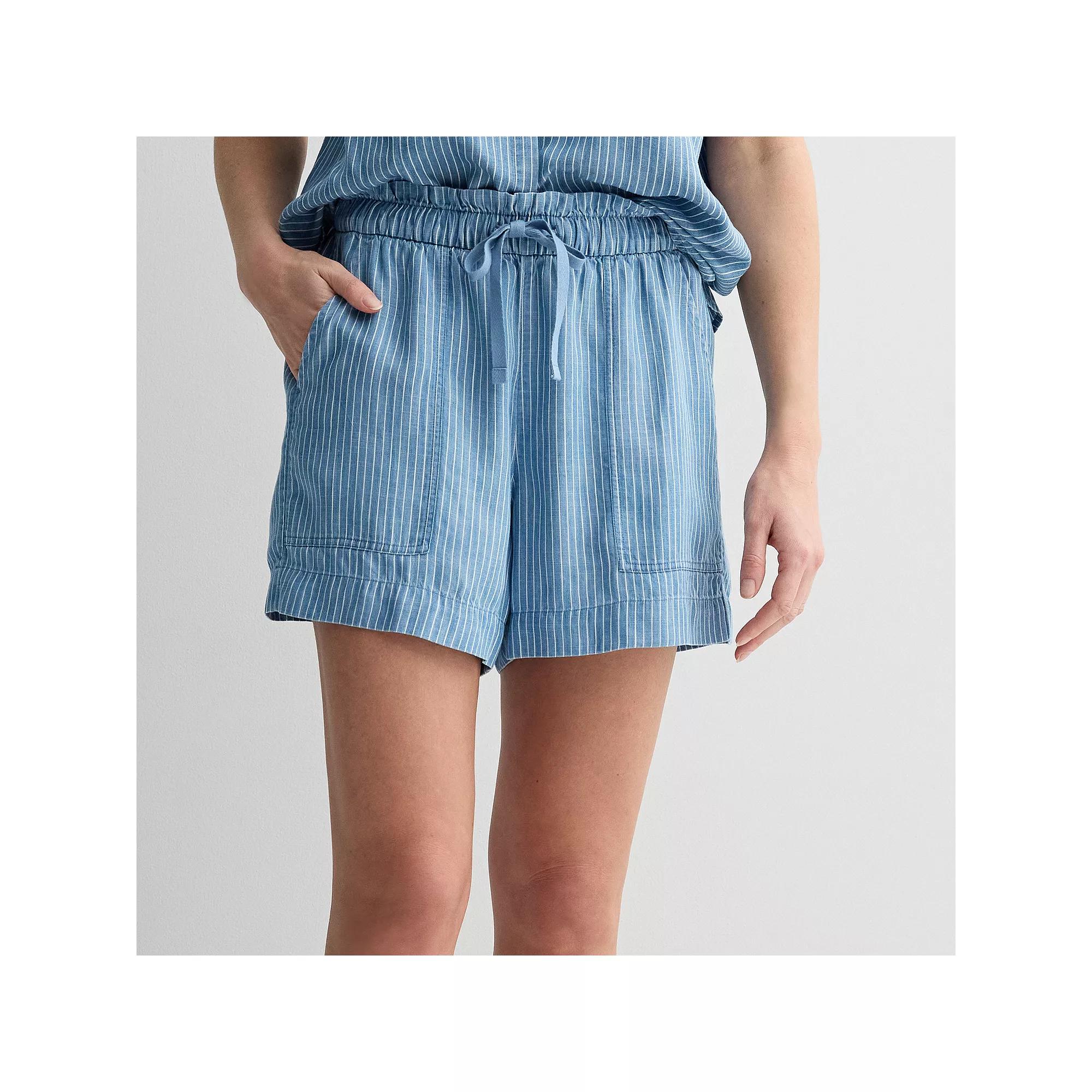 Women's Sonoma Goods For Life® Femme Shorts, Size: Small, Railroad Stripe Product Image