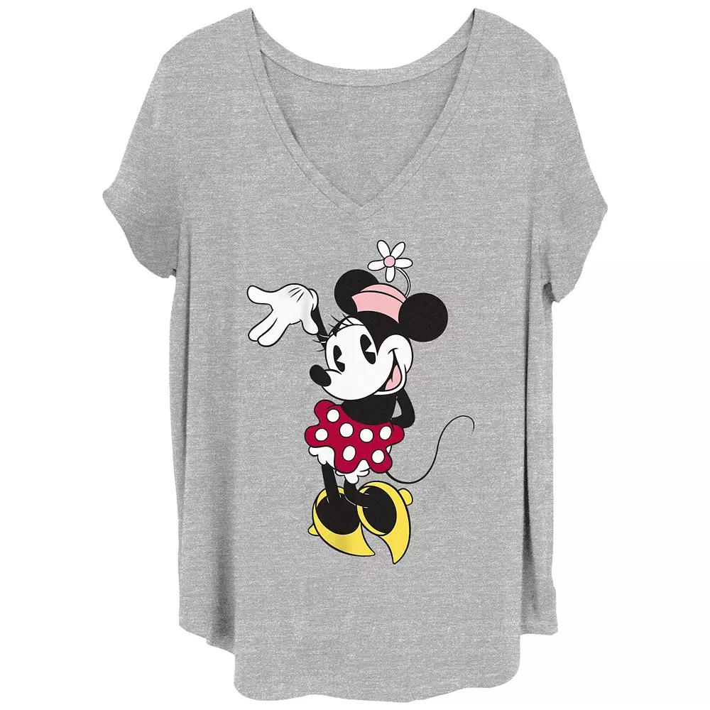 Disney's Minnie Mouse Wave Juniors' Plus Graphic Tee, Women's,  Product Image