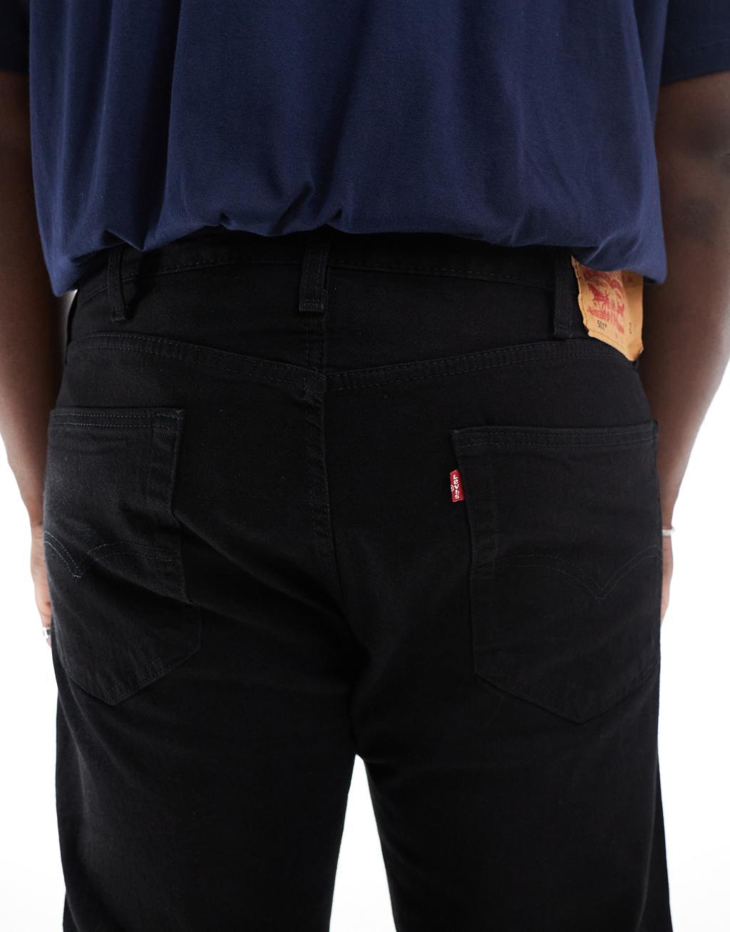 Levi's Big & Tall 501 Original straight fit jeans in black Product Image