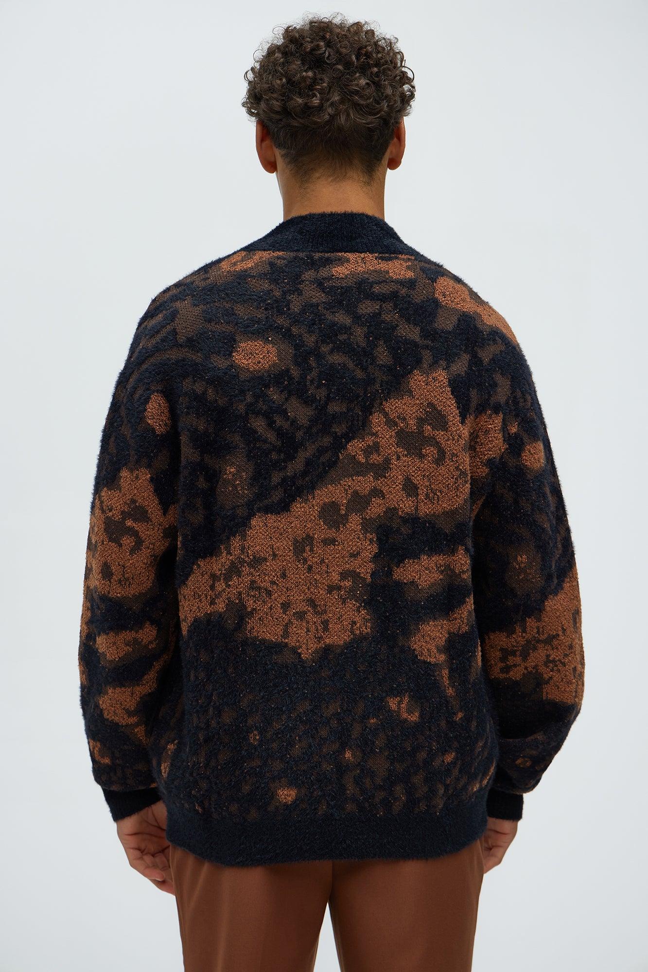 Lock It In Zip Sweater - Brown Combo Male Product Image