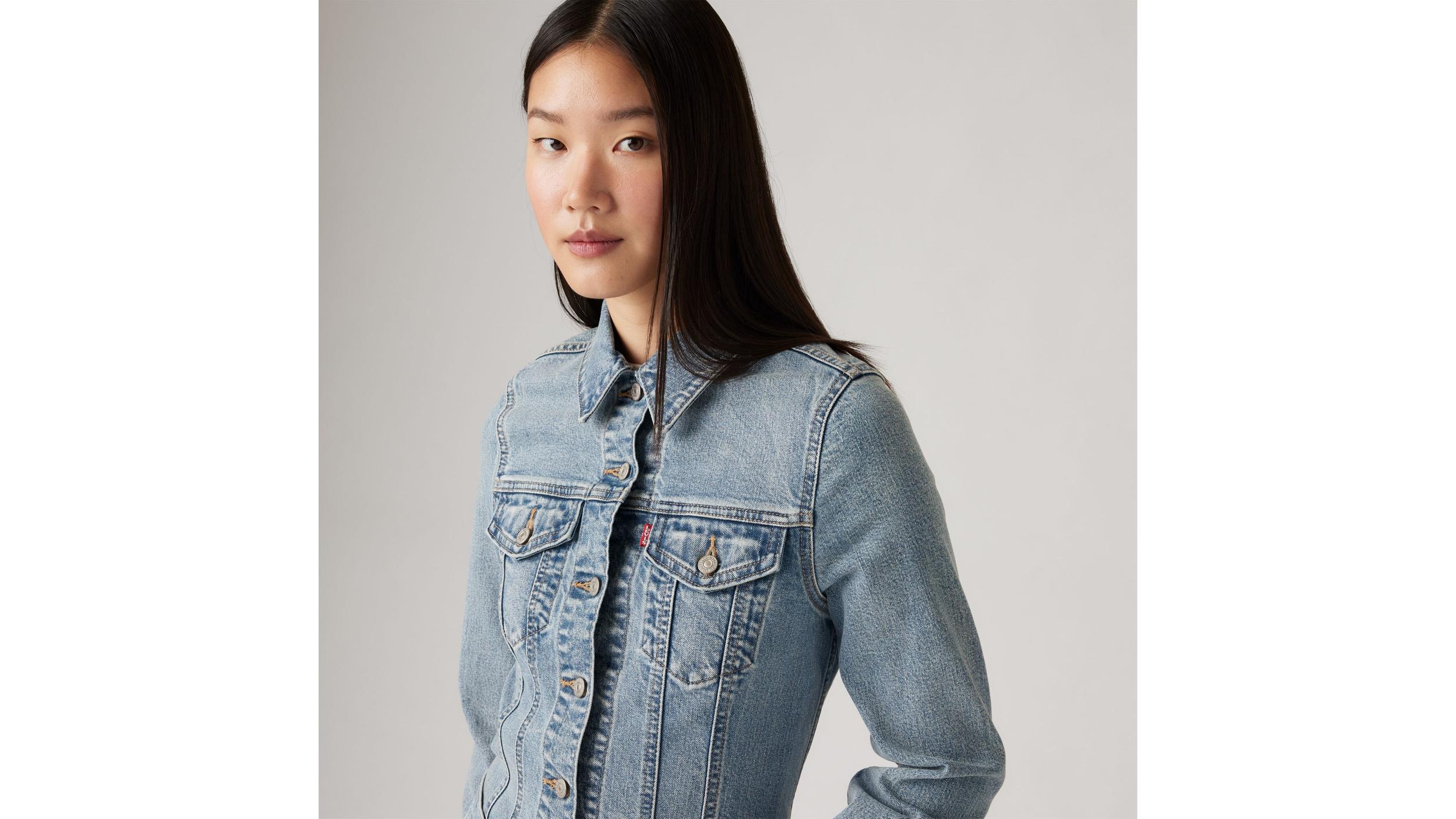 Slim Tailored Trucker Jacket Product Image