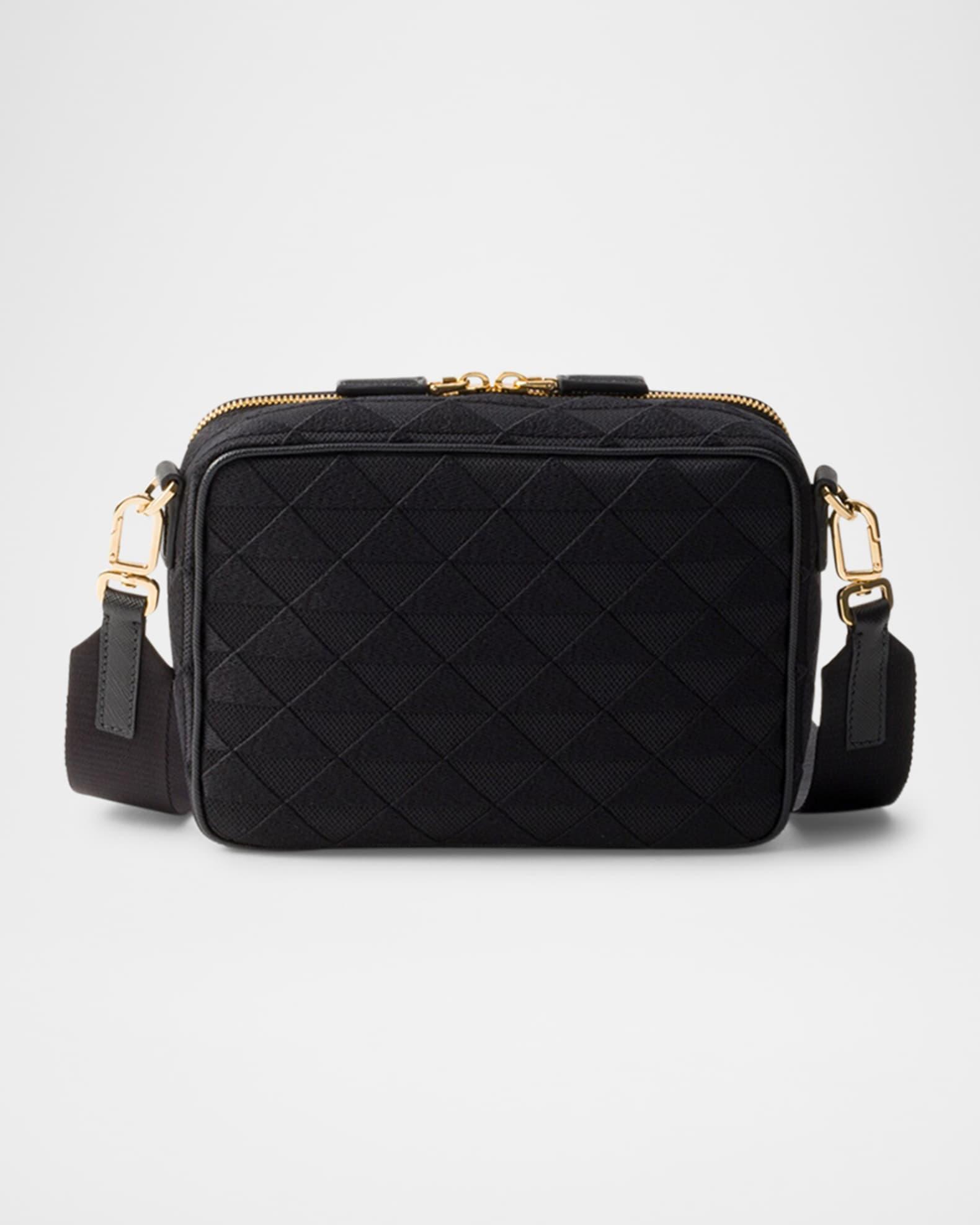 Men's Brique Embroidered Fabric Crossbody Bag Product Image