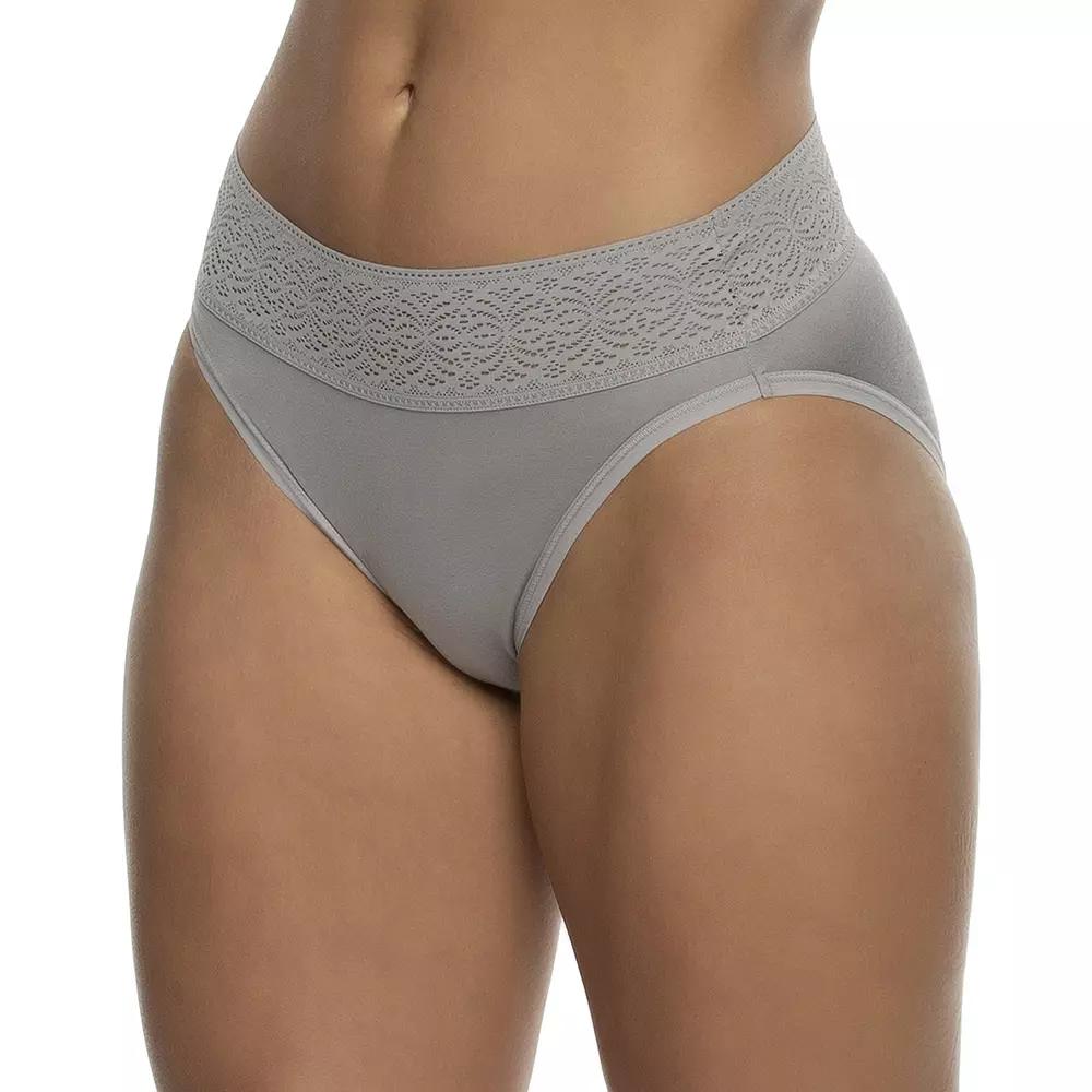 Women's Jezebel Serene High-Cut Panty 630164, Size: Small, Gray Product Image