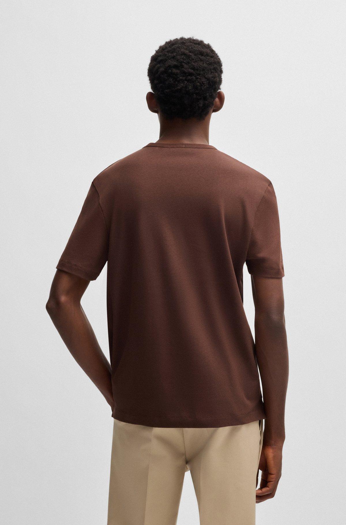Regular-fit T-shirt in cotton and linen Product Image