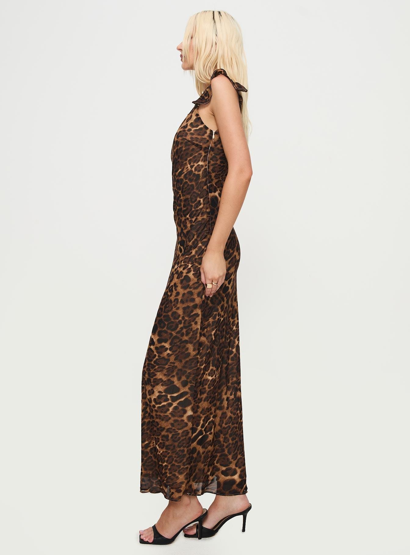 Channelle Maxi Dress Leopard Product Image