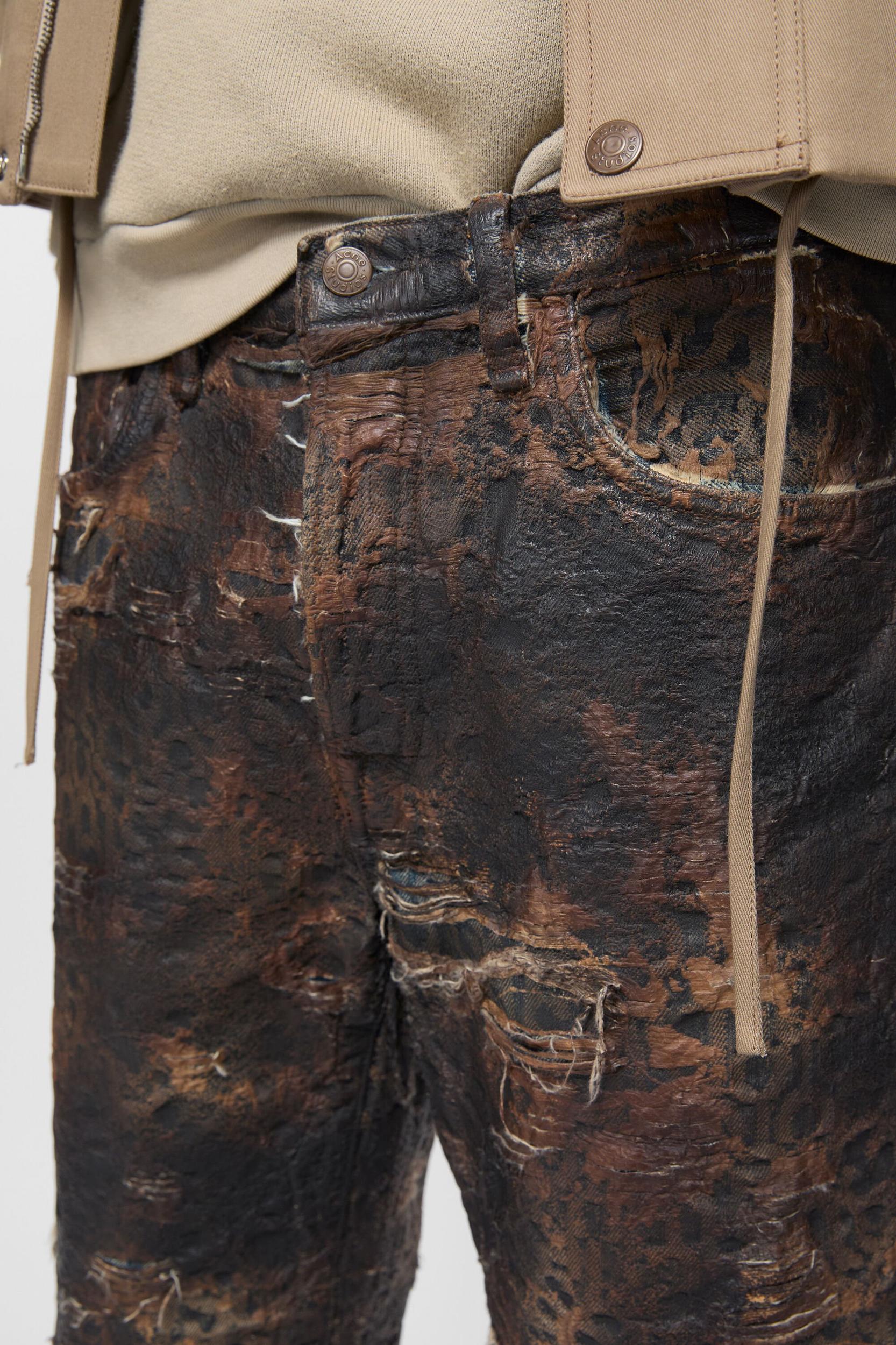 Denim monogram shorts - loose fit Product Image