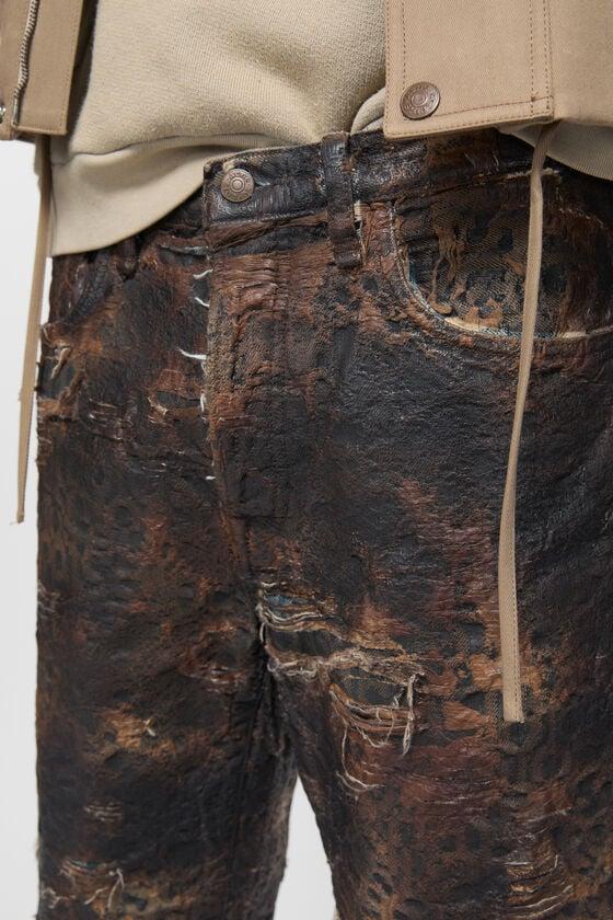 Denim monogram shorts - loose fit Product Image