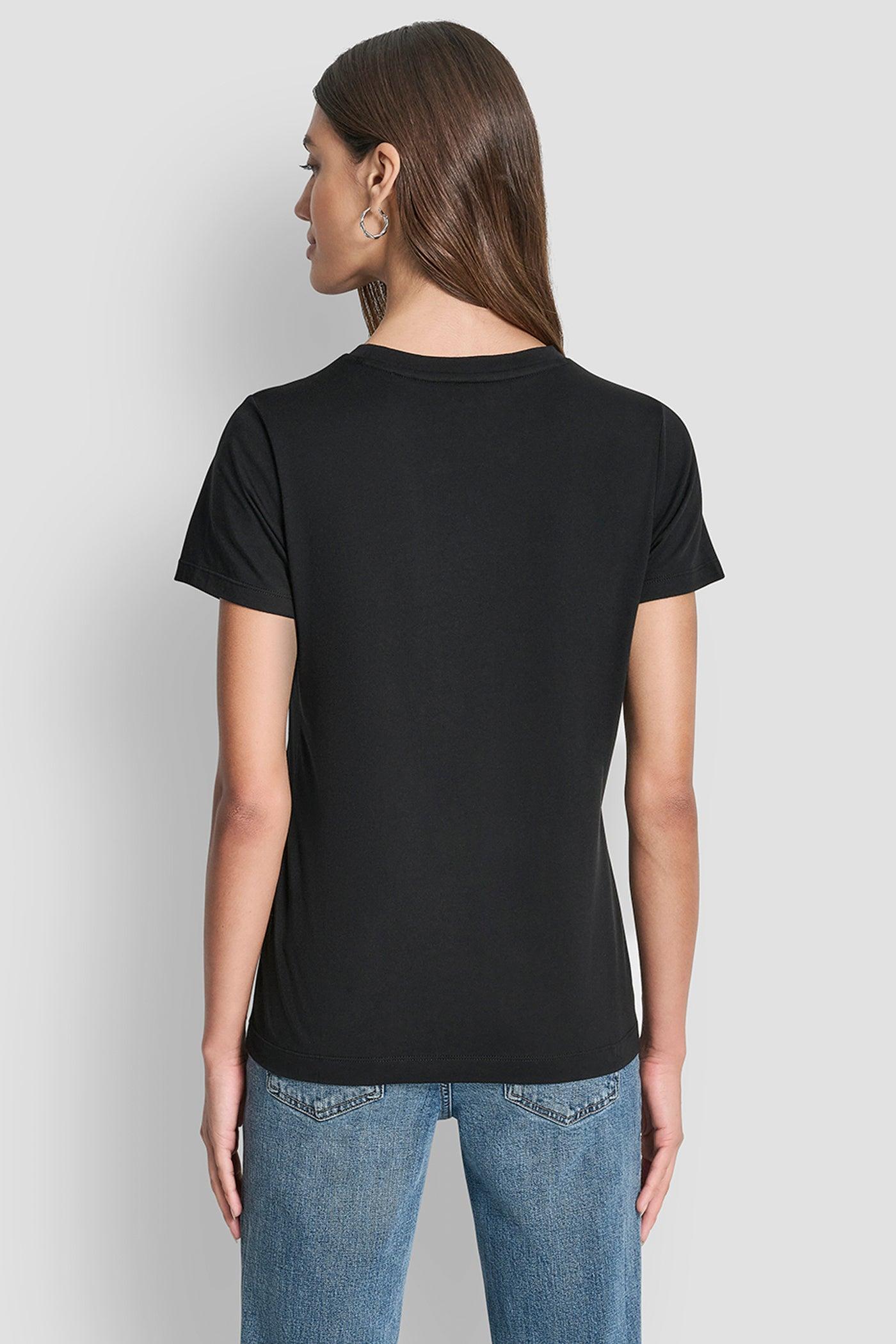 DKNY JEANS STACKED MINI RHINESTONE LOGO CREW NECK Product Image