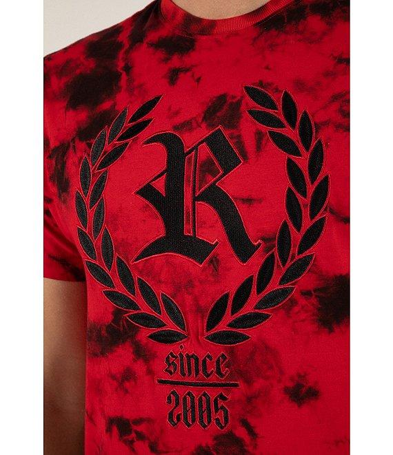 Rock Revival Tie-Dye Wreath-Embroidered Short Sleeve T-Shirt Product Image