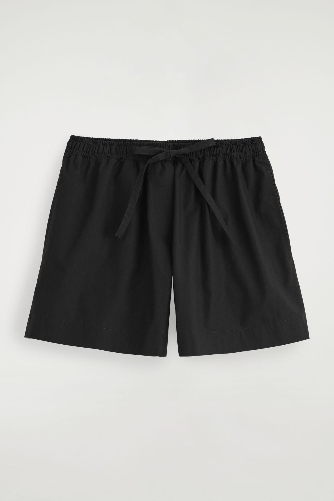 DRAWSTRING COTTON SHORTS Product Image